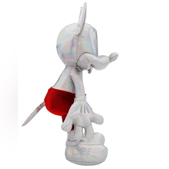 DISNEY PARKS 100th Anniversary  Mickey Mouse Platinum Plush Toy 14” 2023 Edition - Picture 2 of 8